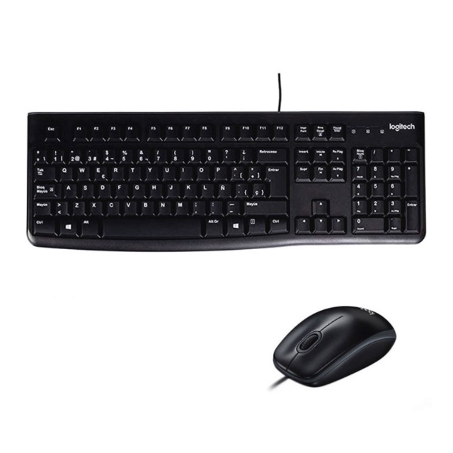 KIT LOGITECH MK120 TECLADO/MOUSE ALAM USB PLUG&PLAY BLACK