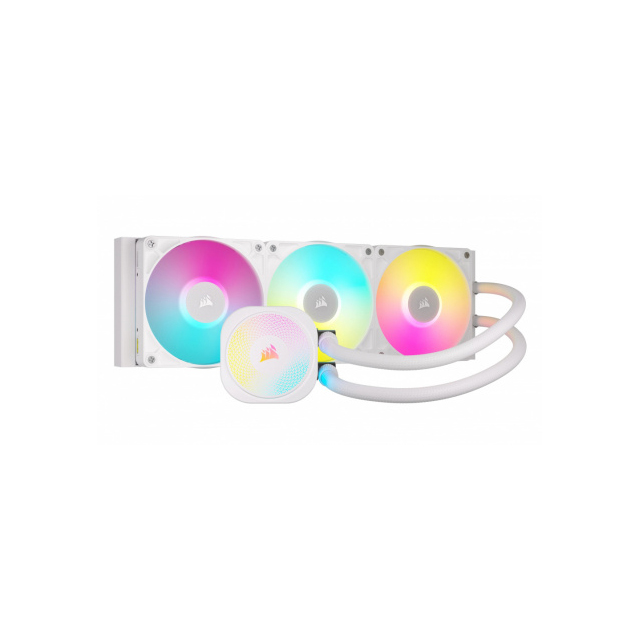 Corsair iCUE LINK TITAN 360 RX RGB Enfriamiento Líquido para CPU, 3x 120mm, hasta 2100RPM, Blanco