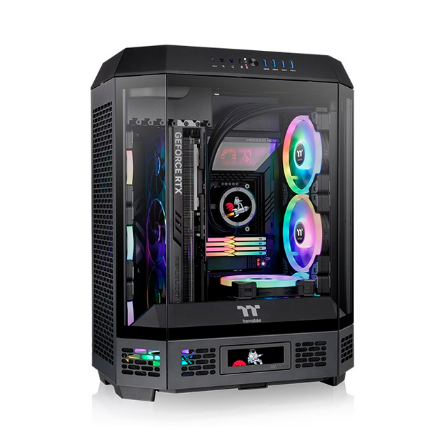 Gabinete Thermaltake The Tower 600 Black, Midi-Tower, ATX/Micro-ATX/Mini-ITX, USB 3.0, sin Fuente, sin Ventiladores Instalados, Negro