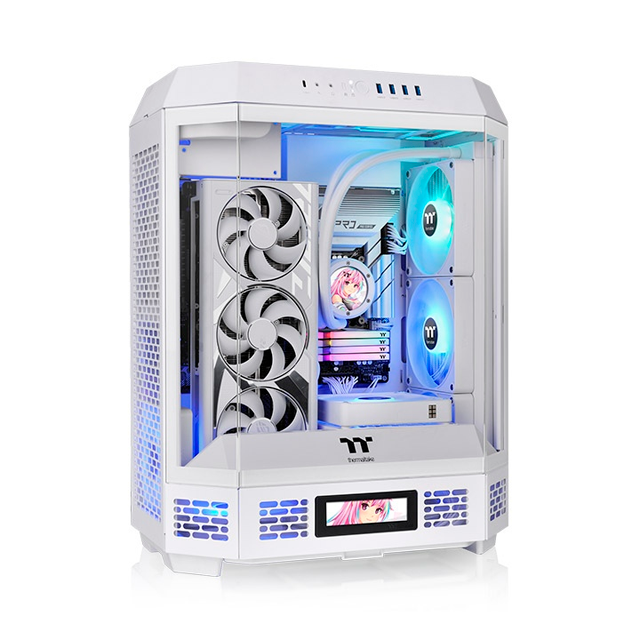 Gabinete Thermaltake The Tower 600 Snow, Midi-Tower, ATX/Micro-ATX/Mini-ITX, USB 3.0, sin Fuente, sin Ventiladores Instalados, Blanco