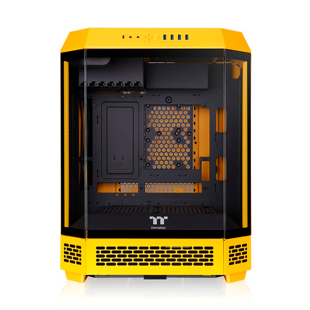 Gabinete Thermaltake The Tower 600 Bumblebee, Midi-Tower, ATX/Micro-ATX/Mini-ITX, USB 3.0, sin Fuente, sin Ventiladores Instalados, Amarillo