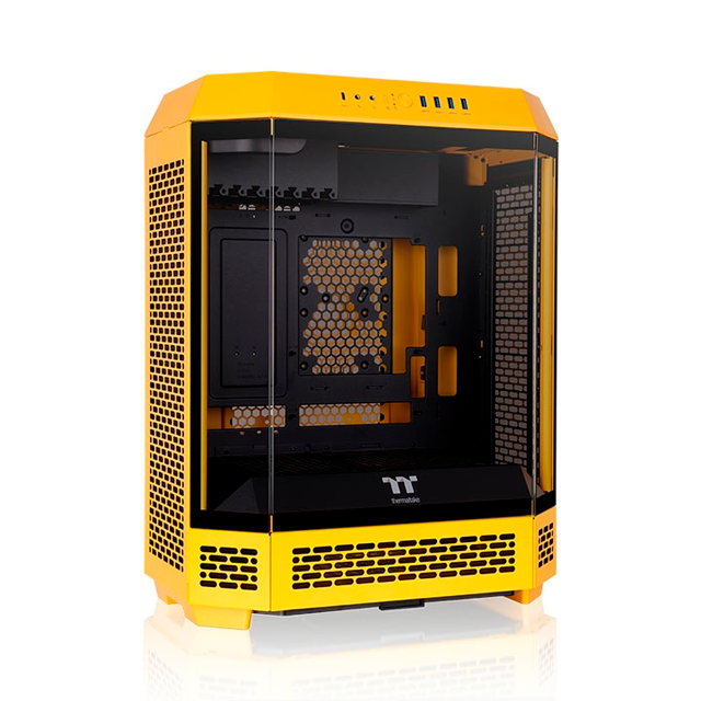 Gabinete Thermaltake The Tower 600 Bumblebee, Midi-Tower, ATX/Micro-ATX/Mini-ITX, USB 3.0, sin Fuente, sin Ventiladores Instalados, Amarillo