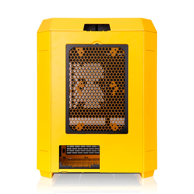 Gabinete Thermaltake The Tower 600 Bumblebee, Midi-Tower, ATX/Micro-ATX/Mini-ITX, USB 3.0, sin Fuente, sin Ventiladores Instalados, Amarillo