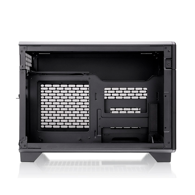 Gabinete ThermalTake TR100 Black, Mini-Tower, Mini-ITX, USB 3.0, sin Fuente, Sin Ventiladores Instalados, Negro