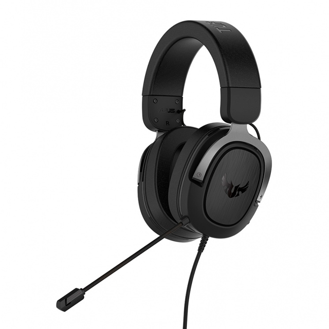 ASUS Audífonos Gamer TUF Gaming H3 7.1, Alámbrico, 1.3 Metros + 1.3 Metros de Extensión, 3.5mm, Negro/Gris