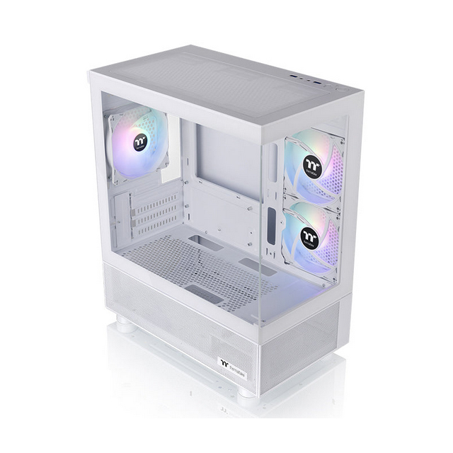 Gabinete Thermaltake View 170 TG ARGB, Micro-Tower, Micro-ATX/Mini-ITX, USB 3.0, sin Fuente, 3 Ventiladores Instalados, Blanco