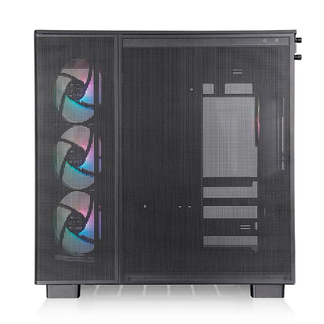 Gabinete Thermaltake View 380 XL TG ARGB, Midi-Tower, ATX/Micro-ATX/Mini-ITX, USB 3.0, sin Fuente, 4 Ventiladores Instalados, Negro