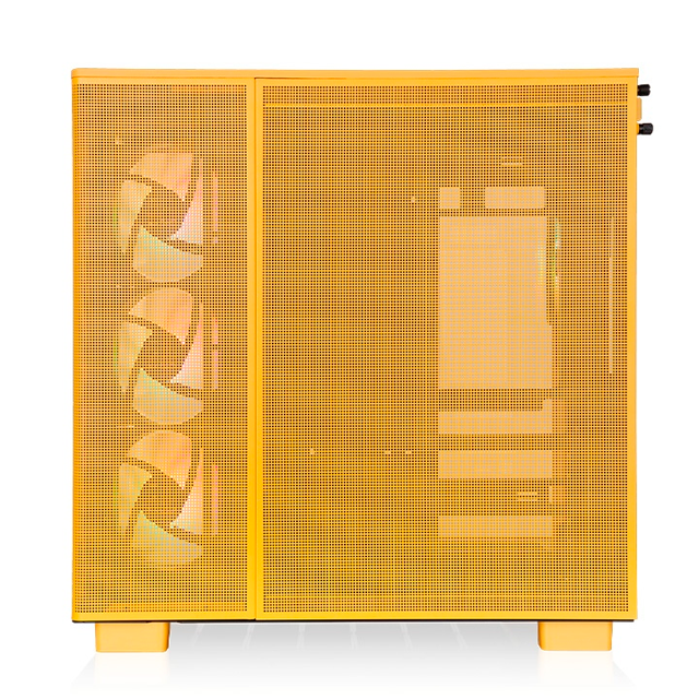 Gabinete Thermaltake View 380 XL TG ARGB Bumblebee, Midi-Tower, ATX/Micro-ATX/Mini-ITX, USB 3.0, sin Fuente, 4 Ventiladores Instalados, Amarillo