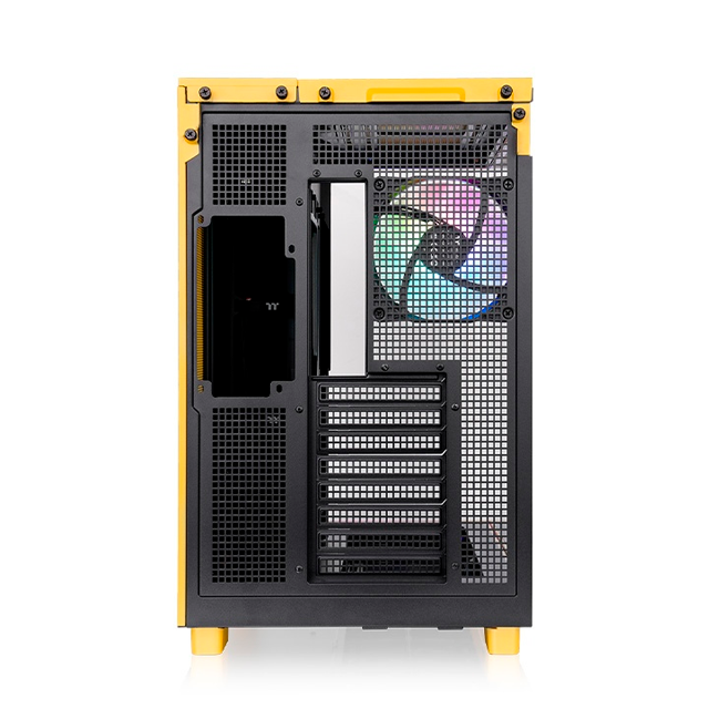 Gabinete Thermaltake View 380 XL TG ARGB Bumblebee, Midi-Tower, ATX/Micro-ATX/Mini-ITX, USB 3.0, sin Fuente, 4 Ventiladores Instalados, Amarillo