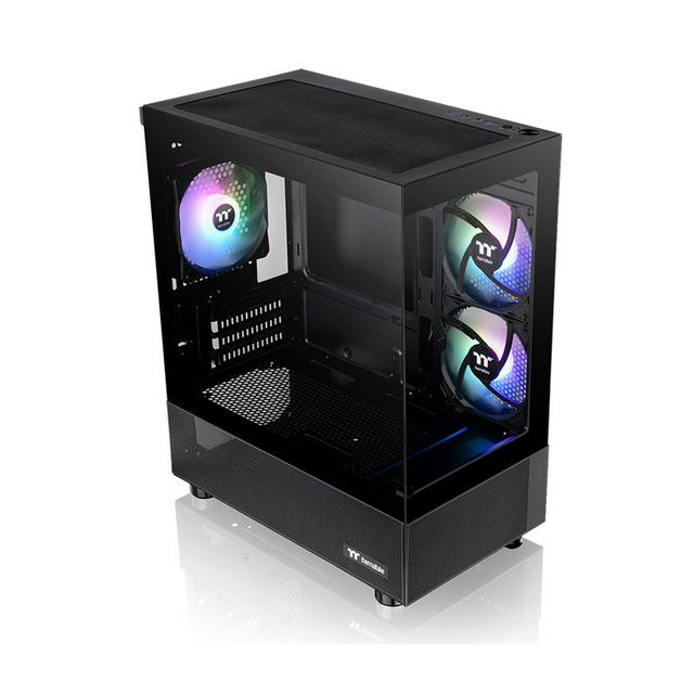 Gabinete Thermaltake View 170 TG ARGB, Micro-Tower, Micro-ATX/Mini-ITX, USB 3.0, sin Fuente, 3 Ventiladores Instalados, Negro