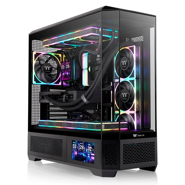 Gabinete Thermaltake View 600 TG, Full Tower, ATX/EATX/Micro-ATX/Mini-ITX, USB 3.0, sin Fuente, sin Ventiladores Instalados, Negro