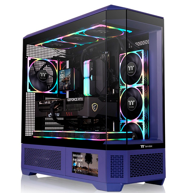 Gabinete Thermaltake View 600 TG, Full Tower, ATX/EATX/Micro-ATX/Mini-ITX, USB 3.0, sin Fuente, sin Ventiladores Instalados, Morado
