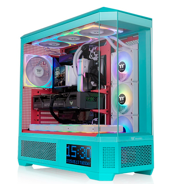 Gabinete Thermaltake View 600 TG, Full Tower, ATX/EATX/Micro-ATX/Mini-ITX, USB 3.0, sin Fuente, sin Ventiladores Instalados, Verde