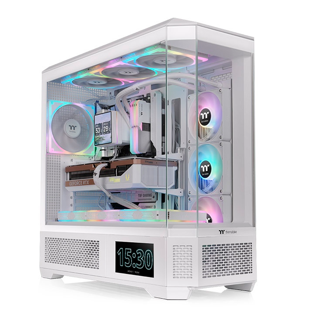 Gabinete Thermaltake View 600 TG, Full Tower, ATX/EATX/Micro-ATX/Mini-ITX, USB 3.0, sin Fuente, sin Ventiladores Instalados, Blanco
