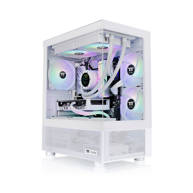 Gabinete Thermaltake View 170 TG ARGB, Micro-Tower, Micro-ATX/Mini-ITX, USB 3.0, sin Fuente, 3 Ventiladores Instalados, Blanco