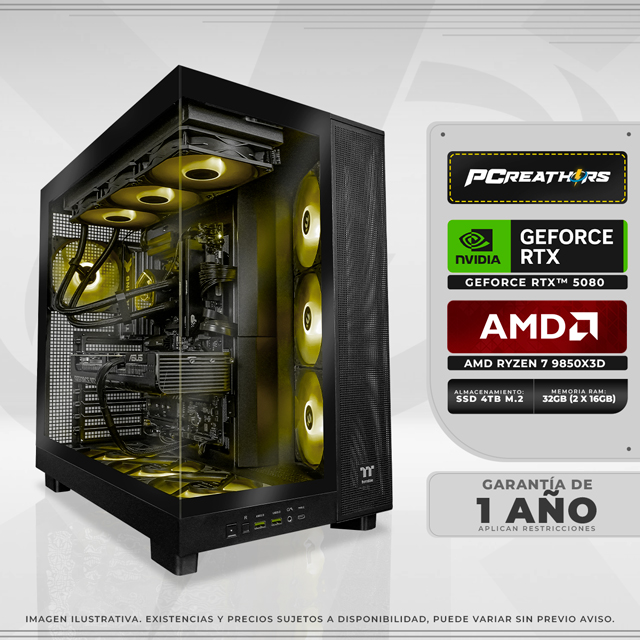 PCRB024 - EQUIPO AMD Ryzen 7 9850X3D + 32GB (2x16GB) + GeForce RTX 5080 Crimson Desert™