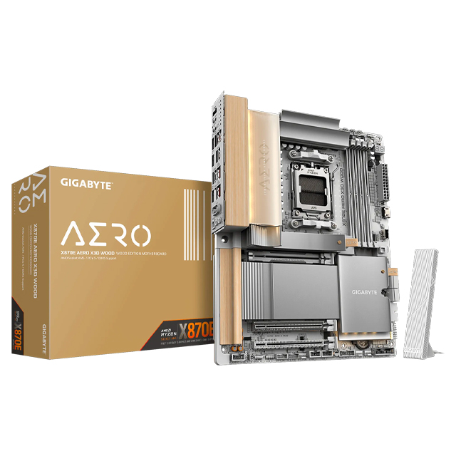 Tarjeta Madre Gigabyte X870E AERO X3D WOOD Amd Am5 Atx