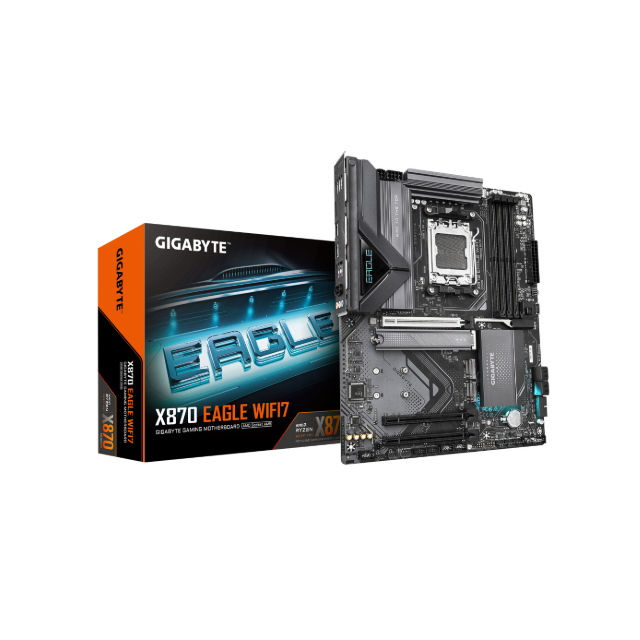 Tarjeta Madre Gigabyte X870 EAGLE WIFI7, ATX, Socket AM5, AMD X870, 256GB DDR5, HDMI/DP para AMD