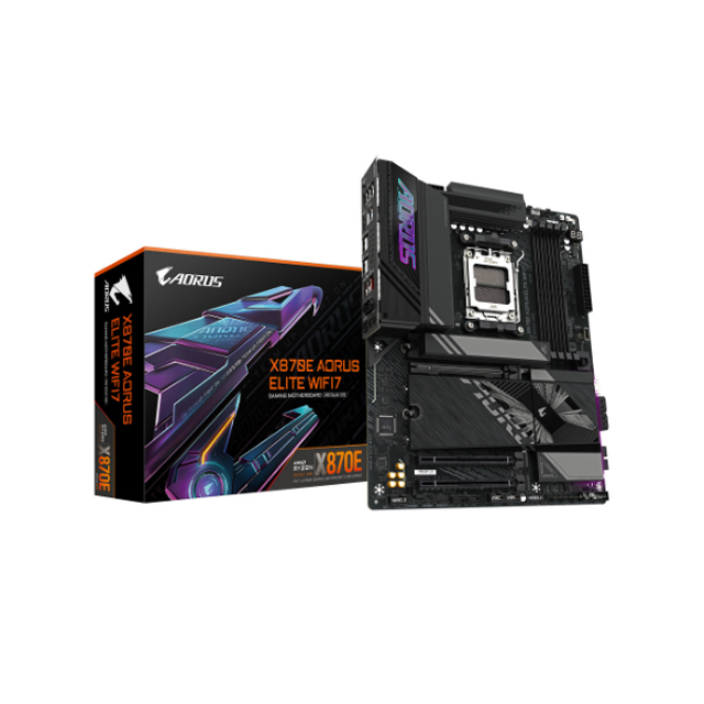 Tarjeta Madre AORUS X870E AORUS ELITE WIFI7, ATX, Socket AM5, AMD X870E, 256GB DDR5, HDMI/DP para AMD