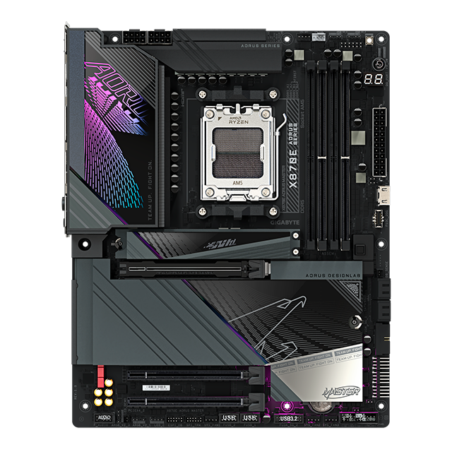 Tarjeta Madre AORUS X870E AORUS MASTER, ATX, Socket AM5, AMD X870, 256GB DDR5, HDMI/DP para AMD