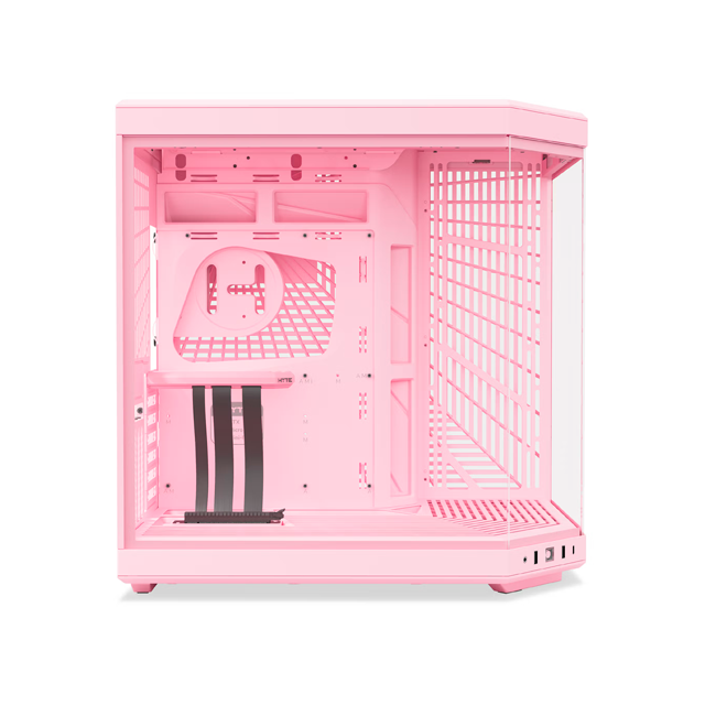 Gabinete Hyte Y70 Strawberry Milk, Midi-Tower, ATX/EATX/Micro-ATX/Mini-ITX, USB 3.0, sin Fuente, sin Ventiladores Instalados, Rosa