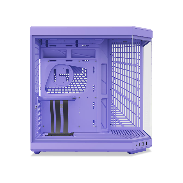 Gabinete Hyte Y70 Taro Milk, Midi-Tower, ATX/EATX/Micro-ATX/Mini-ITX, USB 3.0, sin Fuente, sin Ventiladores Instalados, Morado