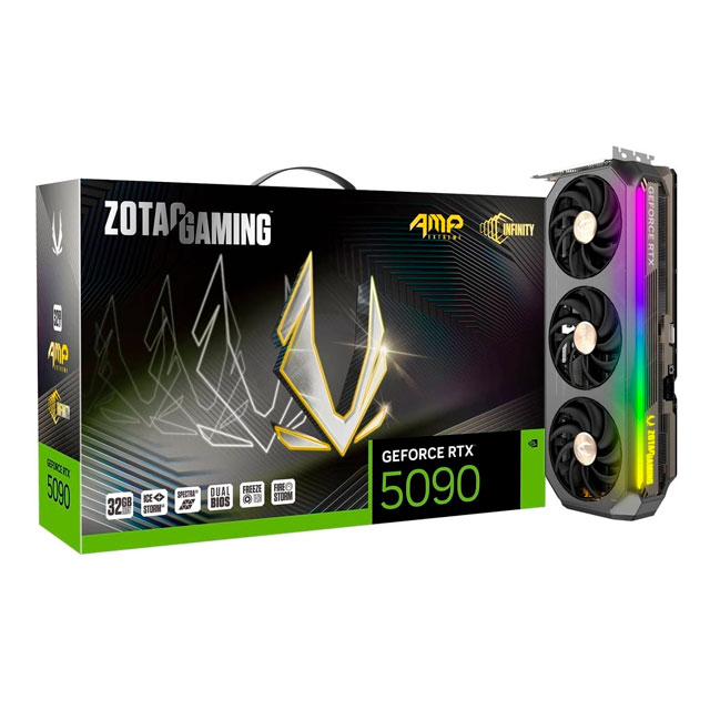 Tarjeta de Video Zotac NVIDIA GeForce RTX 5090 Gaming AMP Extreme INFINITY, 32GB 192-bit GDDR7, PCI Express x16 5.0