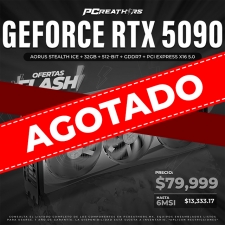 OFB021 - Tarjeta de Video AORUS NVIDIA GeForce RTX 5090 AORUS STEALTH ICE, 32GB 512-bit GDDR7, PCI Express x16 5.0