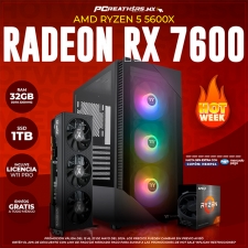 MA04 EQUIPO AMD RYZEN 5 5600X + 32GB RAM + RX 7600 8GB + 1TB SSD