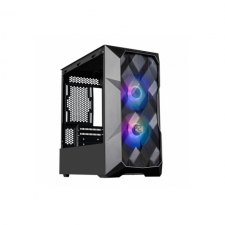 Gabinete Cooler Master MasterBox TD300 Mesh con Ventana ARGB, Mini Tower, Mini-ITX/Micro-ATX, USB 3.0, sin Fuente, 2 Ventiladores ARGB Instalados, Negro