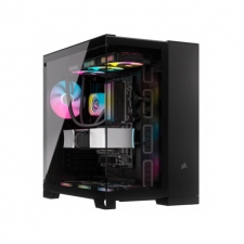 Gabinete Corsair iCUE LINK 6500X RGB con Ventana, Midi Tower, ATX/Mini-ITX/Micro ATX, USB 3.1, sin Fuente, 3 Ventiladores RGB Instalados, Negro