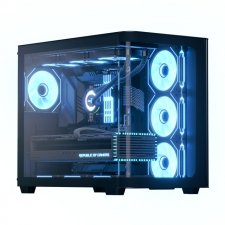 Gabinete Aerocool P500C, Mid Tower, ATX, Micro ATX, mini-ITX, USB 3.0, Sin Fuente, 4 Ventiladores Instalados, Negro
