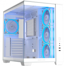 Gabinete ASUS A32 PLUS, Midi-Tower, ATX/Micro-ATX/Mini-ITX, USB 3.0, sin Fuente, 4 Ventiladores Instalados, Blanco