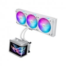 ASUS ROG RYUO IV 360 ARGB visualizaci&oacute;n AMOLED Curvada Blanca de 16,94 cm, Compatible con Video de Efecto 3D
