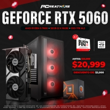 BFA002 - EQUIPO AMD Ryzen 5 7600 + 32GB (2x16GB) + GeForce RTX 5060