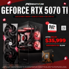 BFA005 - EQUIPO AMD Ryzen 5 9600X + 32GB (2x16GB) + GeForce RTX 5070 Ti