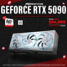BFA049 - Tarjeta de Video AORUS NVIDIA GeForce RTX 5090 MASTER ICE, 32GB 512-bit GDDR7, PCI Express x16 5.0
