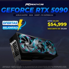 BFA050 - Tarjeta de Video AORUS NVIDIA GeForce RTX 5090 MASTER, 32GB 512-bit GDDR7, PCI Express x16 5.0