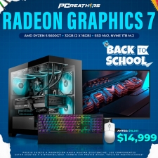 BKS025 - Equipo AMD Ryzen 5 5600GT + 32GB (2 x 16GB) + Gráficos Radeon 7 + Monitor Gamer Gigabyte + Teclado y Mouse NZXT