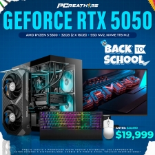 BKS026 - Equipo AMD Ryzen 5 5600GT + 32GB (2 x 16GB) + GeForce RTX 5050 + Monitor Gamer Gigabyte + Teclado y Mouse NZXT