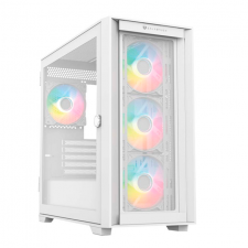 GABINETE BALAM RUSH CARBONO TWIN MATE 6000,MICRO ATX,1*USB 3.0,DOBLE PANEL,4 FAN,BLANCO