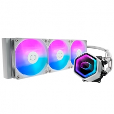 Cooler Master Masterliquid 360 Core II ARGB Enfriamiento L&iacute;quido para CPU, 3x 120mm, hasta 1750RPM, Blanco