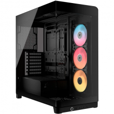 Gabinete Corsair FRAME 4500X RS-R ARGB, ATX/EATX/Micro-ATX/Mini-ITX, USB 3.0, sin Fuente, 3 Ventiladores Instalados, Negro