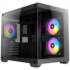 Gabinete ANTEC CX600M RGB con Ventana, Mid-Tower, ATX/Micro-ATX/ITX, USB 3.0/2.0, Sin Fuente, 3 Ventiladores Instalados, Negro