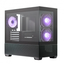 Gabinete Cooler Master ELITE 490, Mini-Tower, Micro-ATX/Mini-ITX, USB 3.0, sin Fuente, 3 Ventiladores Instalados, Negro