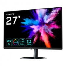 Monitor Gigabyte GO27Q24G QHD WOLED 27", 2560x1440, FreeSync, G-SYNC, 240Hz, HDMI/DisplayPort, Negro