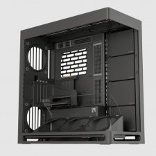 Gabinete HAVN HS 420 VGPU, Mid Tower, ATX, Micro ATX, mini-ITX, USB 3.2, Sin Fuente, Negro