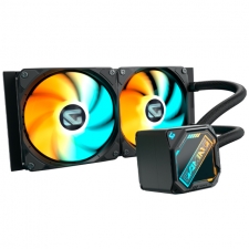 Gigabyte GME 240 Enfriamiento Líquido para CPU, 2x 120mm, hasta 2200RPM, Negro