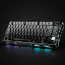 Teclado Mec&aacute;nico GravaStar Mercury K1, 75%, Switch Lineal, Inal&aacute;mbrico, Gradient Black, Ingles