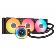 Corsair iCUE LINK TITAN 360 RX LCD Enfriamiento L&iacute;quido para CPU, 3x 120mm, hasta 2100RPM, Negro